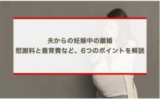 夫からの妊娠中の離婚：慰謝料と養育費など、6つのポイントを解説