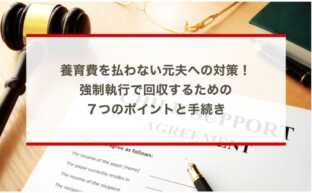 養育費を払わない元夫への対策！強制執行で回収するための７つのポイントと手続き