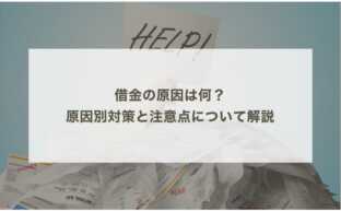 借金の原因は何？原因別対策と注意点について解説