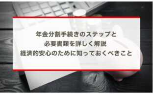 年金分割手続きのステップと必要書類を詳しく解説 – 経済的安心のために知っておくべきこと